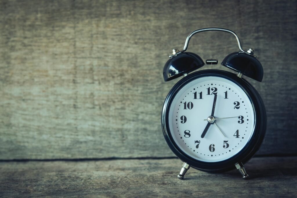 Pruning for proper use of time. Alarm clock.