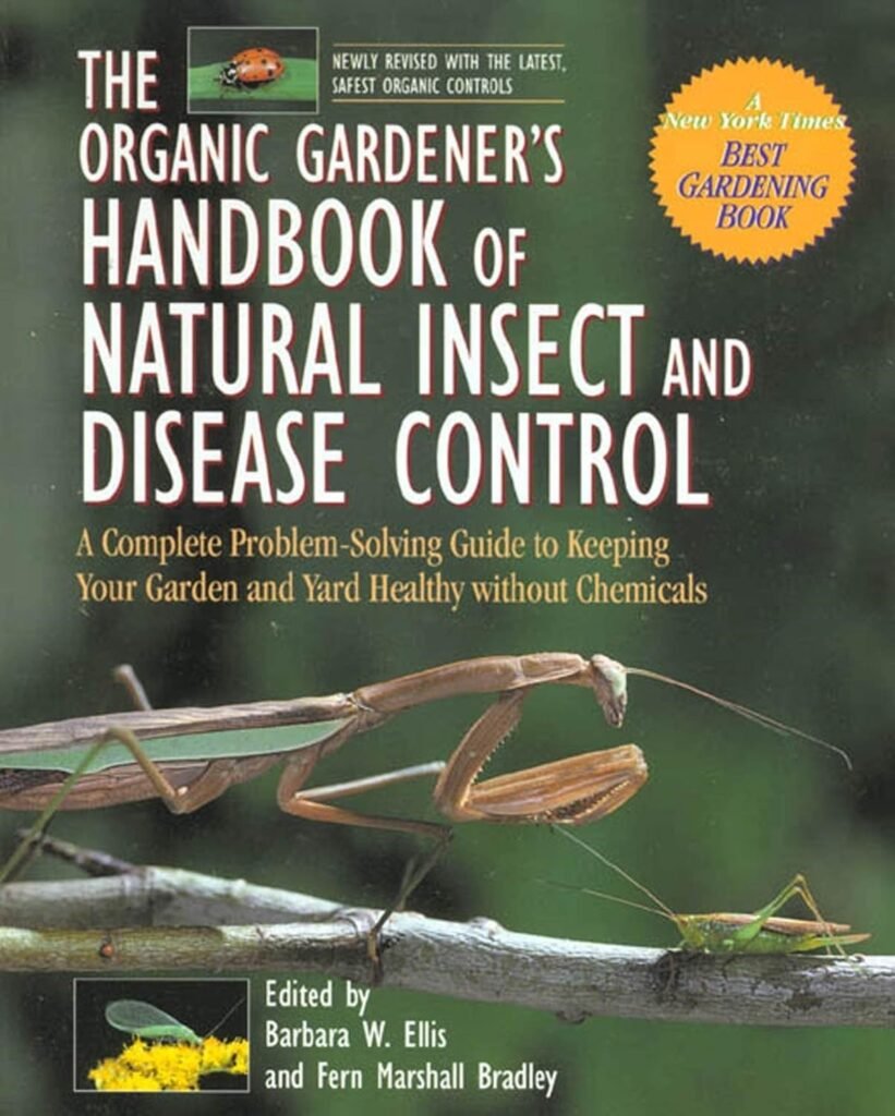 Organic pest control book. Gardening books are a great way to learn.