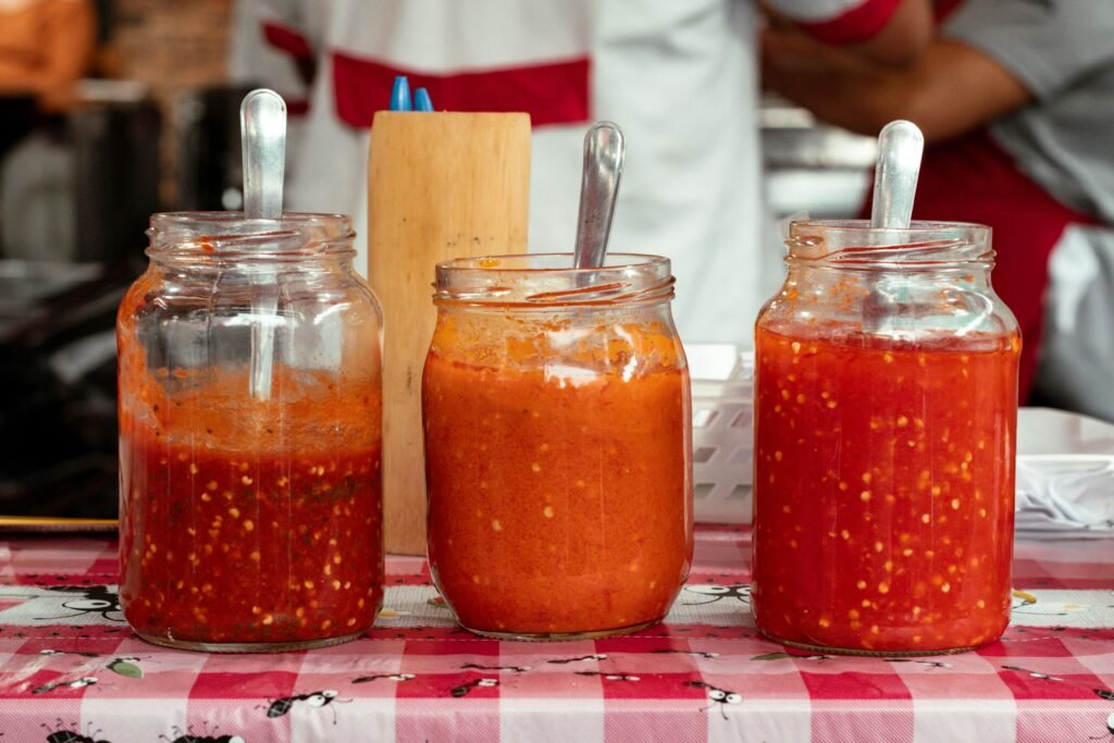 jars of Fermented Hot Sauce