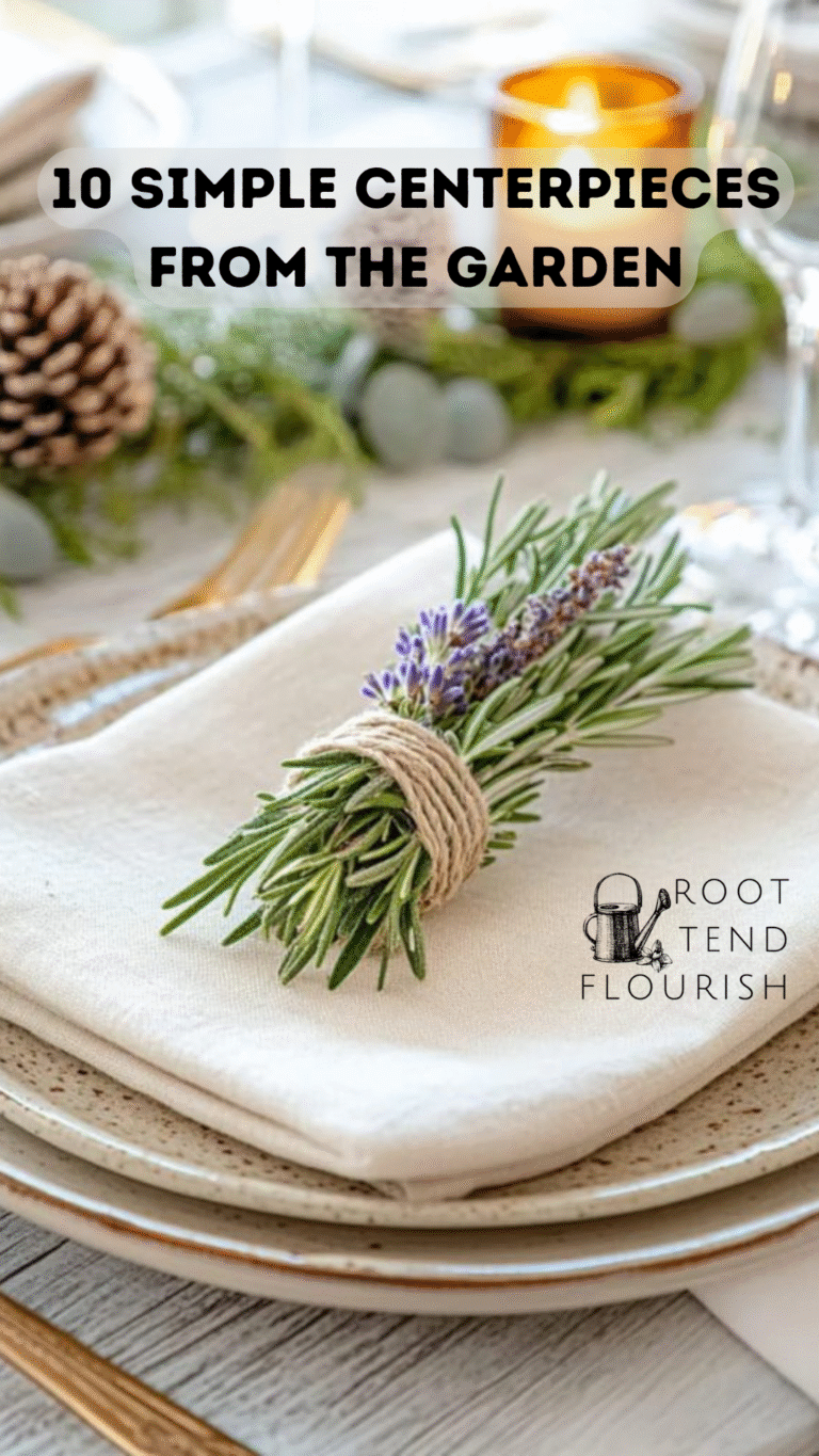 10 Simple Centerpieces from the Garden