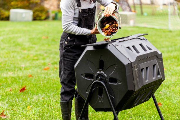 use a compost tumbler for the easy way to compost