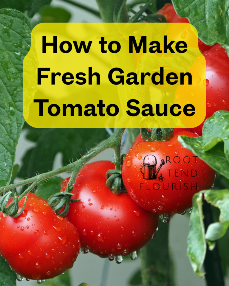 How to Make Fresh Garden Tomato Sauce